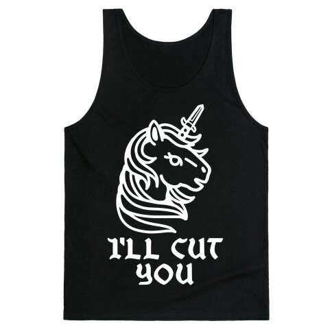 I'll Cut You Switchblade Unicorn Tank Top