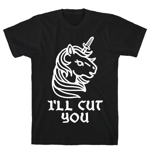I'll Cut You Switchblade Unicorn T-Shirt