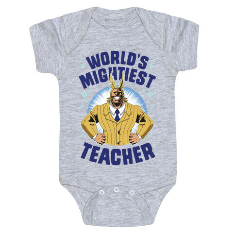World's Mightiest Teacher Baby One-Piece