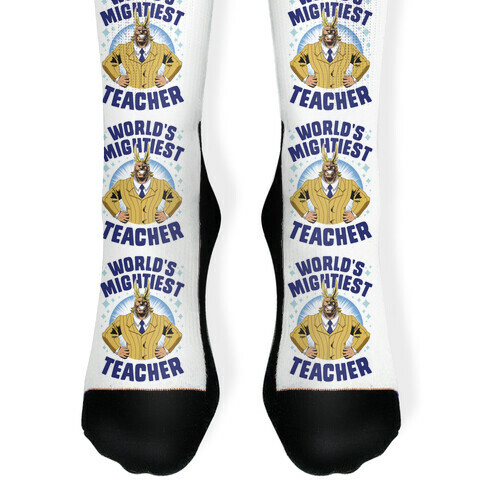 World's Mightiest Teacher Sock