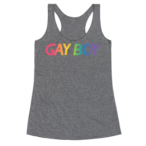 GayBoy Gameboy Parody Racerback Tank Top