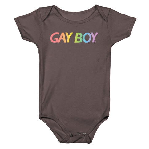 GayBoy Gameboy Parody Baby One-Piece