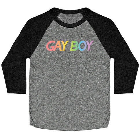 GayBoy Gameboy Parody Baseball Tee