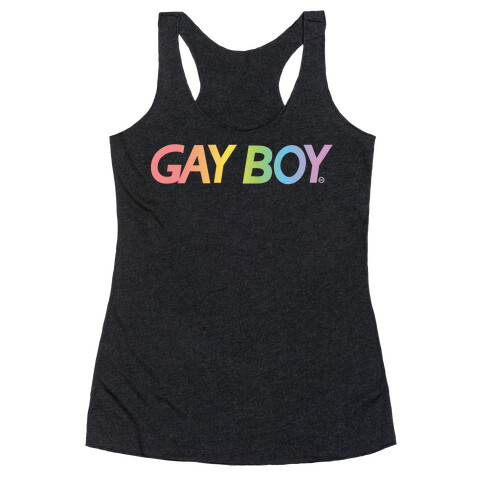 GayBoy Gameboy Parody Racerback Tank Top