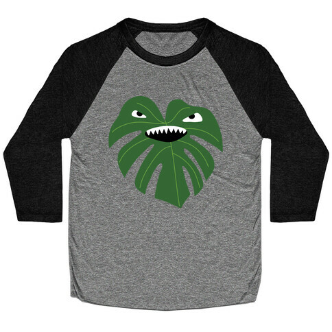 Monstera Leaf Monster Baseball Tee