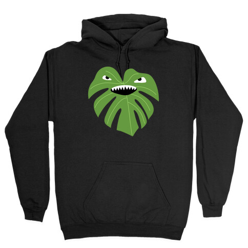 Monstera Leaf Monster Hooded Sweatshirt