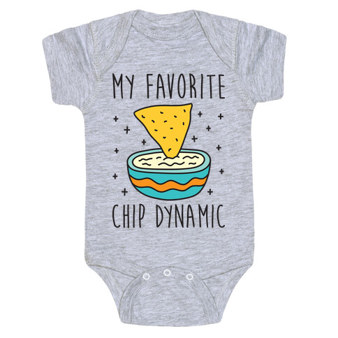 My Favorite Chip Dynamic (Chips & Queso) Baby One-Piece
