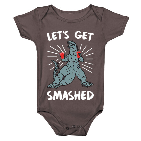 Let's Get Smashed Party Kaiju Baby One-Piece