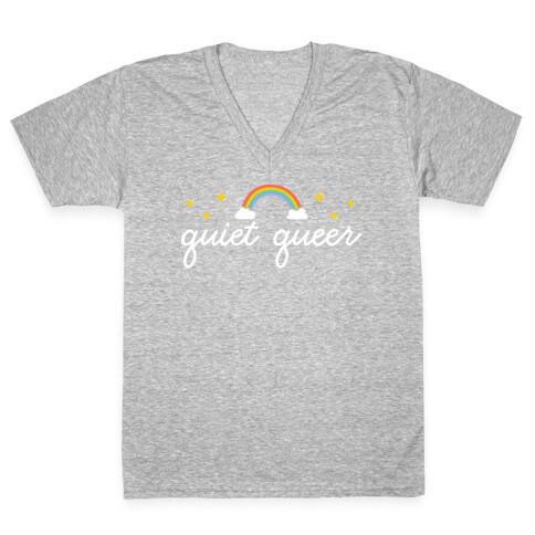 Quiet Queer V-Neck Tee Shirt