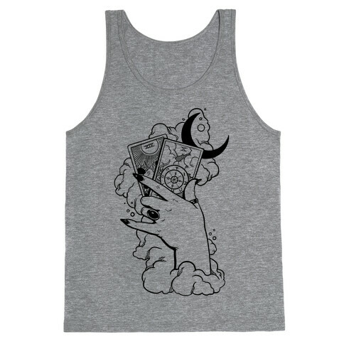 Hand Holding Tarot Cards Tank Top