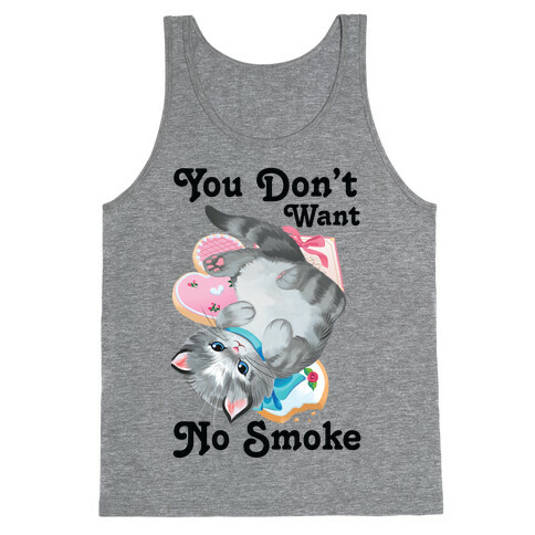 You Don't Want No Smoke Vintage Kitten Tank Top