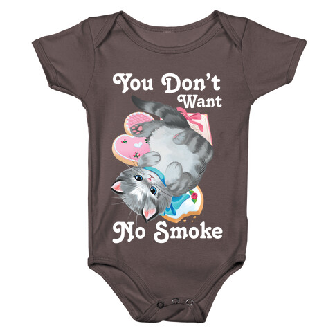 You Don't Want No Smoke Vintage Kitten Baby One-Piece