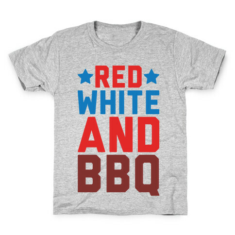 Red White And BBQ Kids T-Shirt