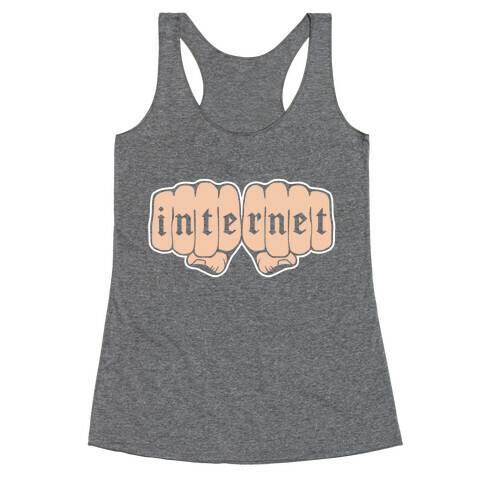 Internet Knuckles Racerback Tank Top