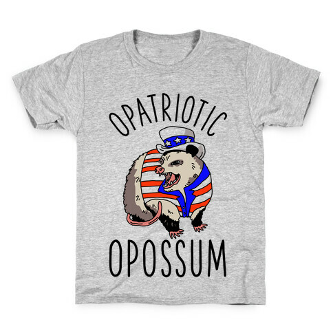 Opatriotic Opossum Kids T-Shirt