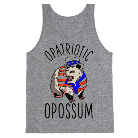 Opatriotic Opossum Tank Top