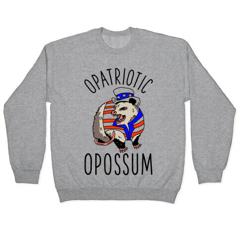 Opatriotic Opossum Pullover