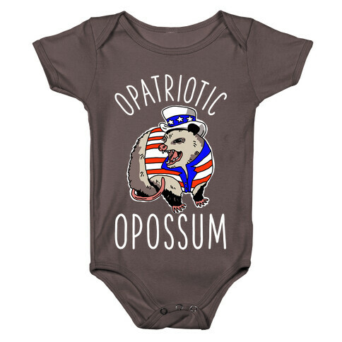 Opatriotic Opossum Baby One-Piece