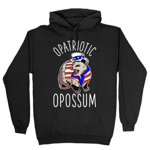 Opatriotic Opossum Hooded Sweatshirt