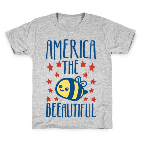 America The Beeautiful Bumble Bee 'Merica Parody Kids T-Shirt