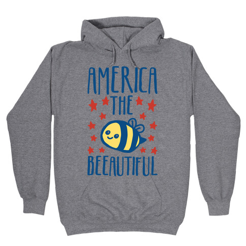 America The Beeautiful Bumble Bee 'Merica Parody Hooded Sweatshirt