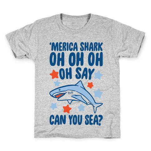 'Merica Shark Parody Kids T-Shirt