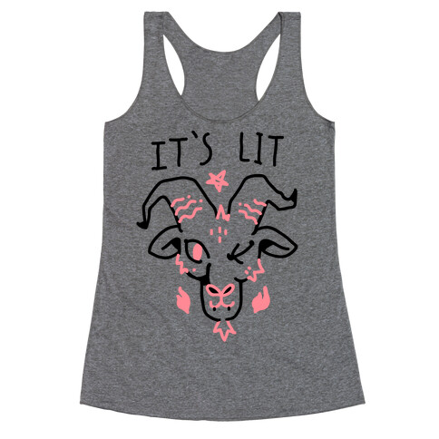 It's Lit Satan Racerback Tank Top