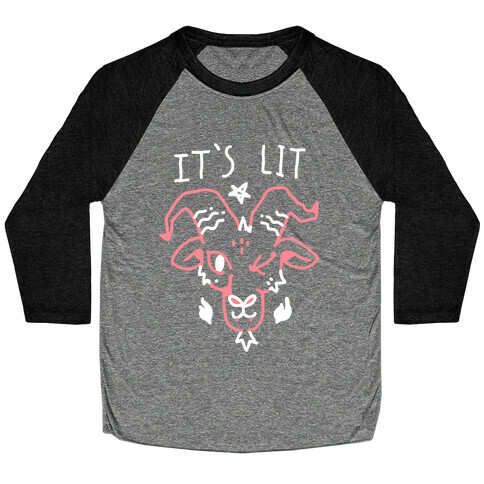 It's Lit Satan Baseball Tee