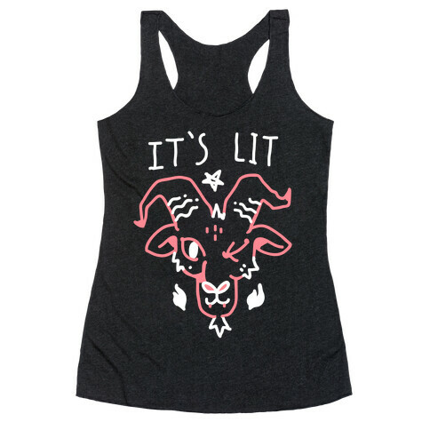 It's Lit Satan Racerback Tank Top