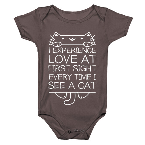 I Experience Love At First Sight Every Time I See A Cat Baby One-Piece