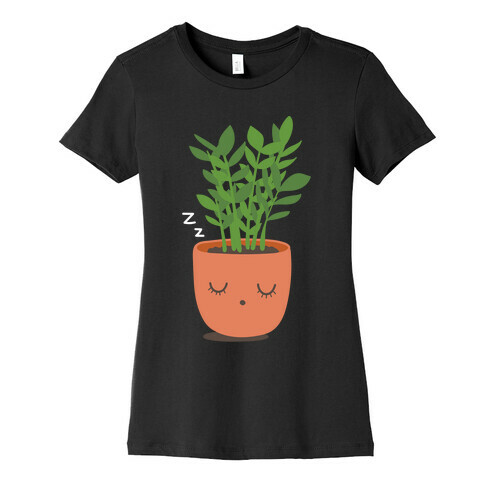 Sleepy ZZ Plant Womens T-Shirt