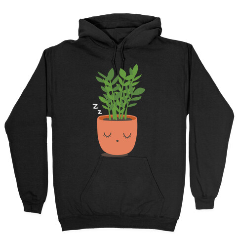 Sleepy ZZ Plant Hooded Sweatshirt