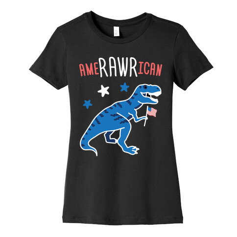 AmeRAWRican Dino Womens T-Shirt