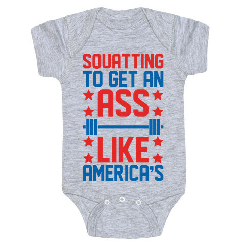 Squatting To Get An Ass Like America's Parody Baby One-Piece