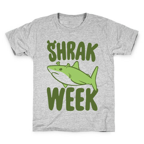 Shrak Week Shrek Shark Week Parody Kids T-Shirt