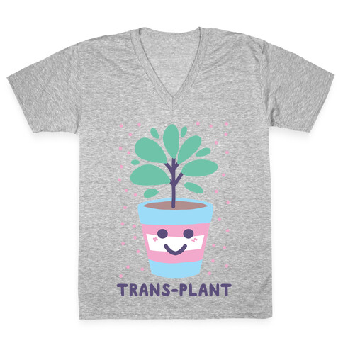 Trans Plant V-Neck Tee Shirt