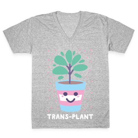 Trans Plant V-Neck Tee Shirt