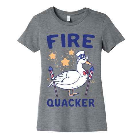 Fire Quacker  Womens T-Shirt