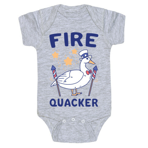 Fire Quacker  Baby One-Piece