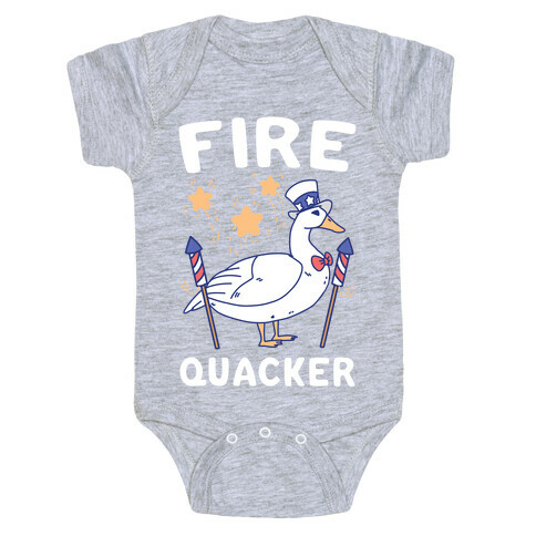 Fire Quacker  Baby One-Piece