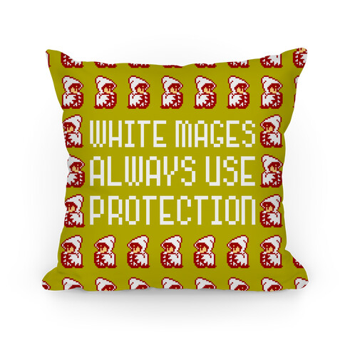 White Mages Always Use Protection Pillow