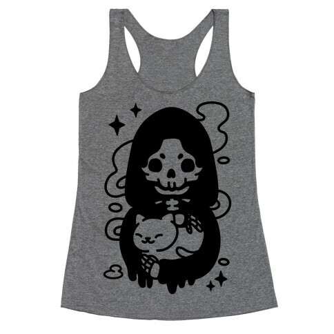 Death and Kitty Racerback Tank Top