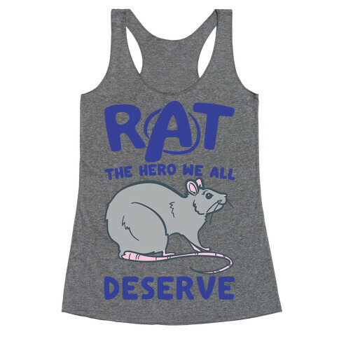 Rat the Hero We All Deserve Parody Racerback Tank Top