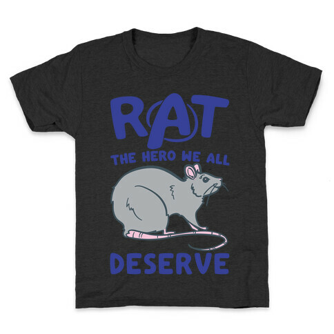 Rat the Hero We All Deserve Parody White Print Kids T-Shirt