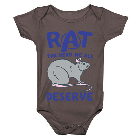 Rat the Hero We All Deserve Parody White Print Baby One-Piece