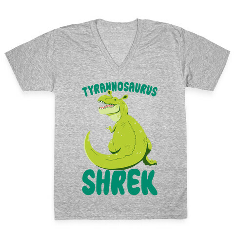 Tyrannosaurus Shrek V-Neck Tee Shirt