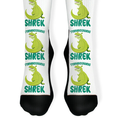 Tyrannosaurus Shrek Sock