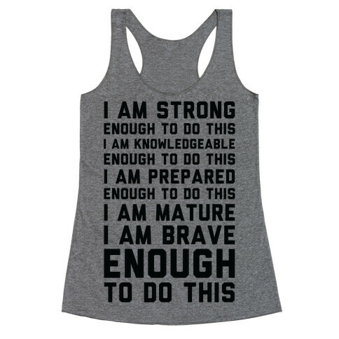 I am Enough To Do This AOC Speach Racerback Tank Top