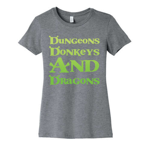 Dungeons, Donkeys and Dragons Womens T-Shirt