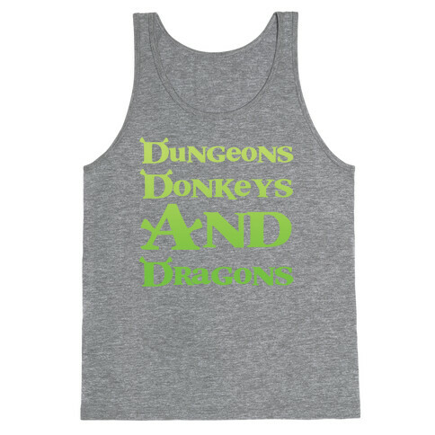 Dungeons, Donkeys and Dragons Tank Top
